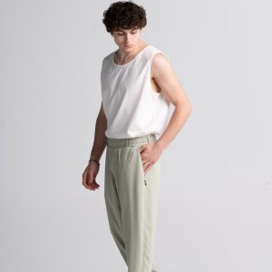 TROUSERS WITH REGULAR FIT ELASTIC