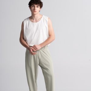 TROUSERS WITH REGULAR FIT ELASTIC