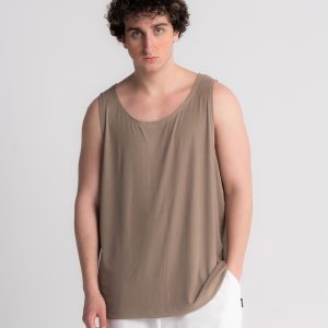 SAHARA BEIGE OVERSIZED TANK TOP